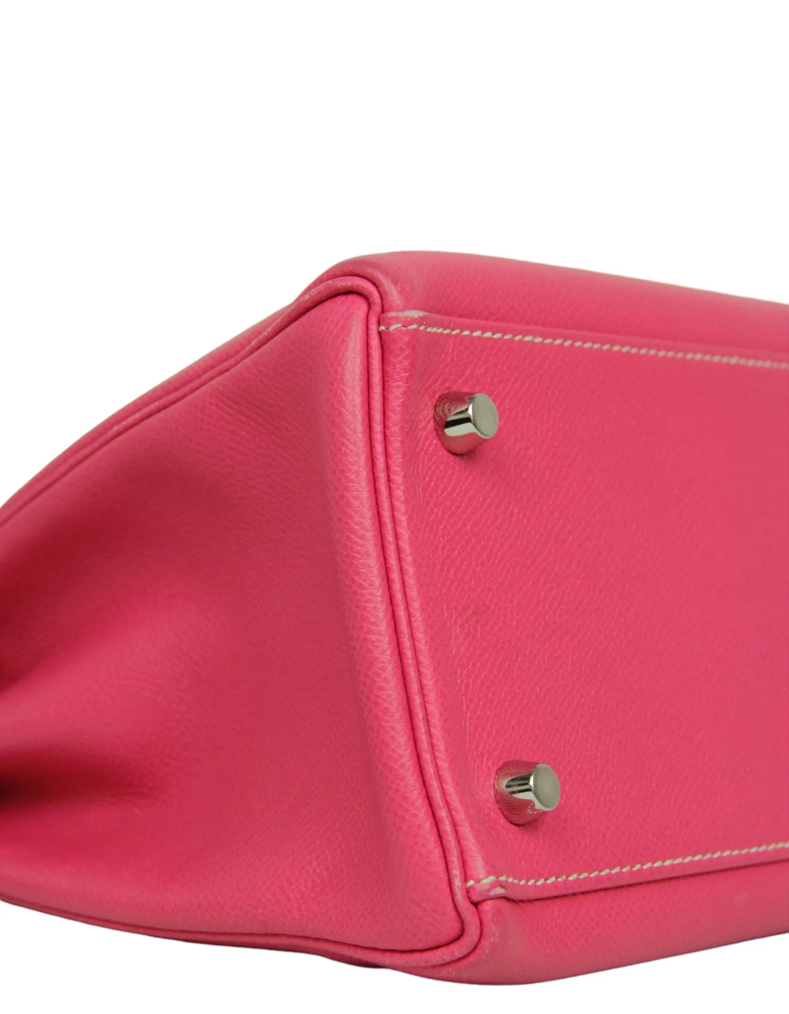 Hermes Rose Tyrien/ Tosca Epsom 32cm Candy Kelly Bag