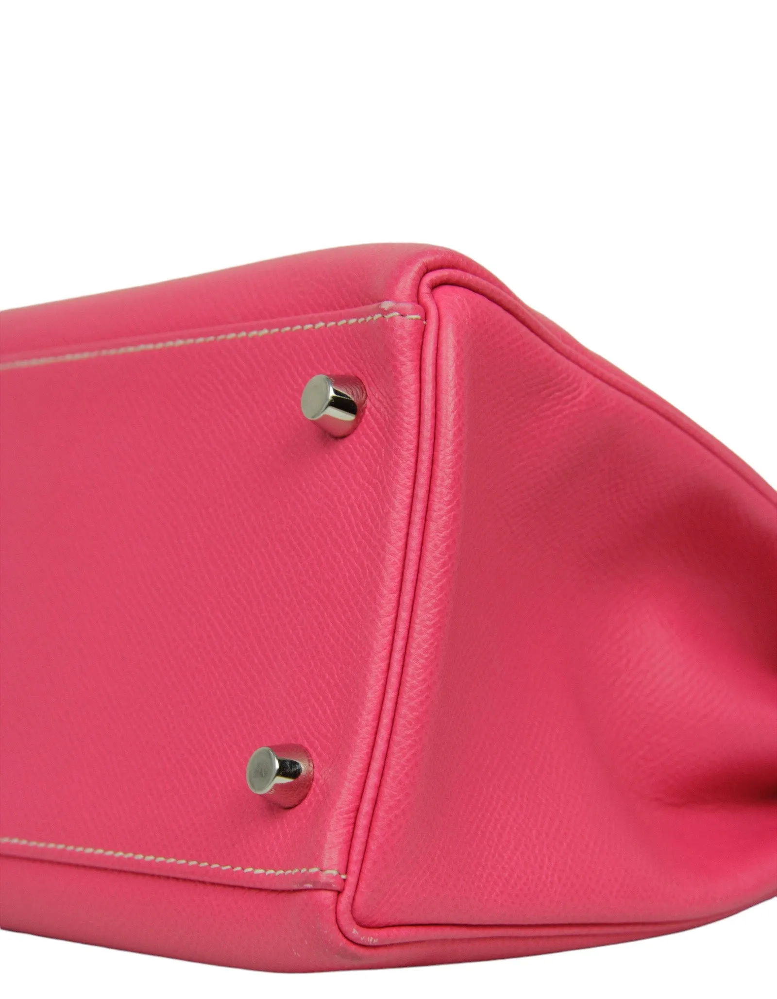 Hermes Rose Tyrien/ Tosca Epsom 32cm Candy Kelly Bag