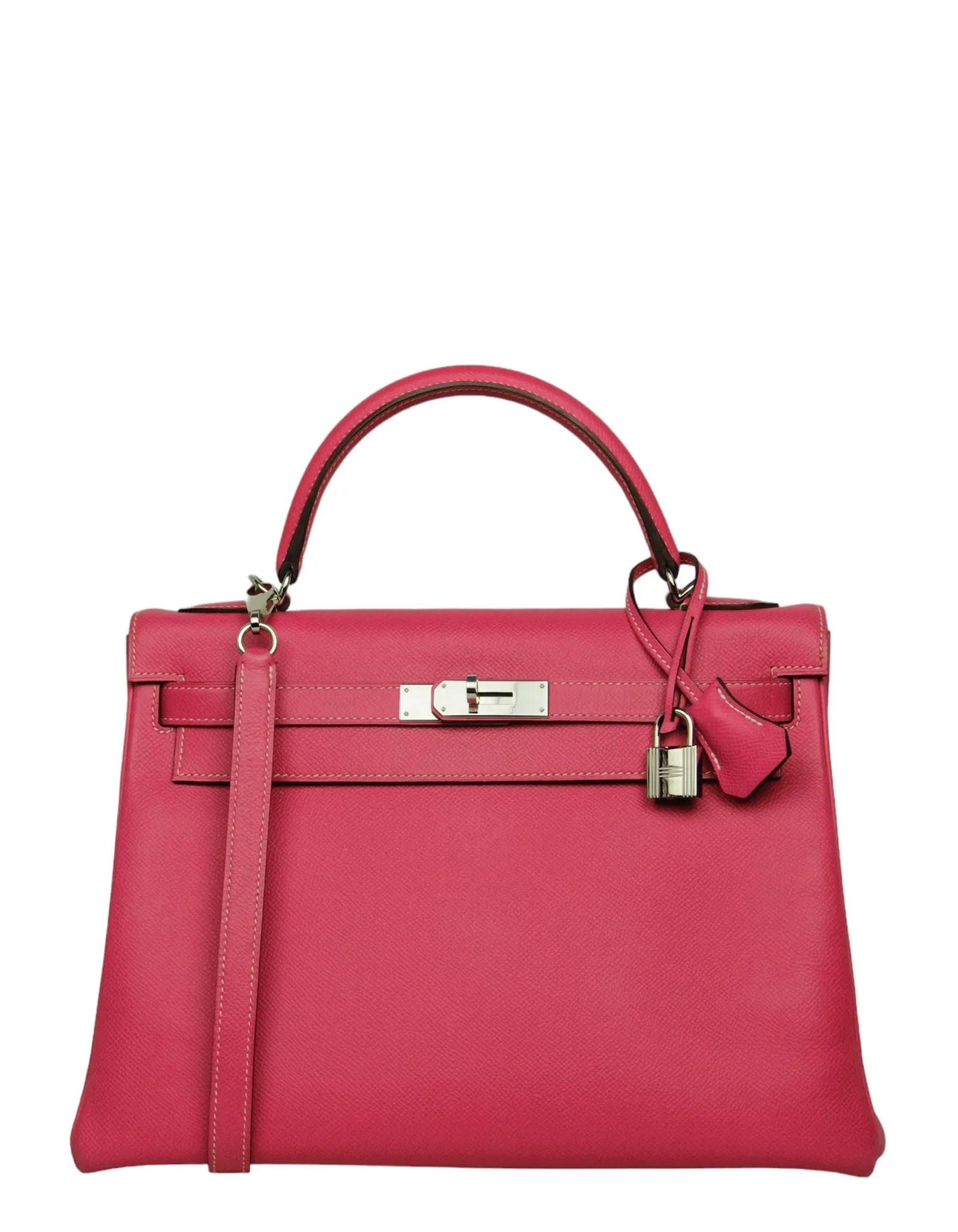 Hermes Rose Tyrien/ Tosca Epsom 32cm Candy Kelly Bag