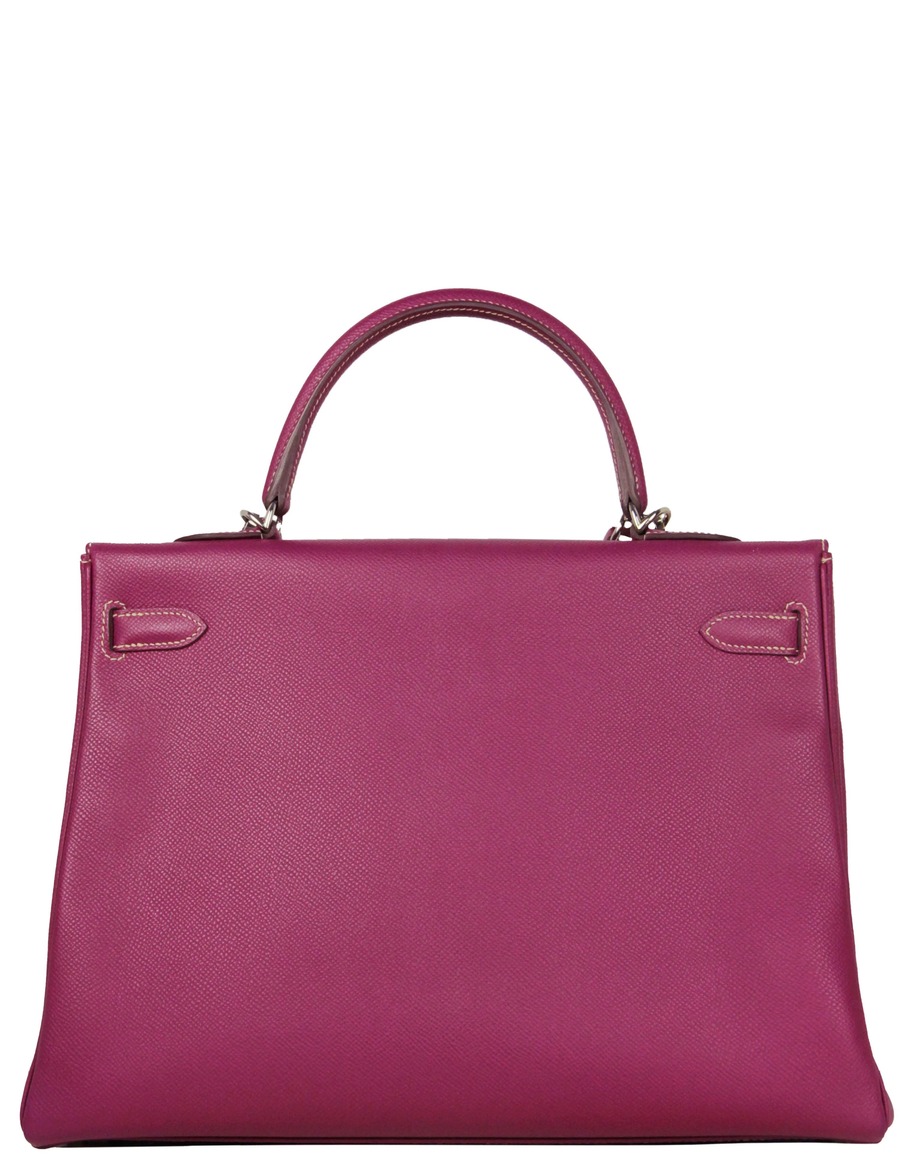 Hermes Tosca/ Rose Tyrien Epsom 35cm Candy Kelly Bag