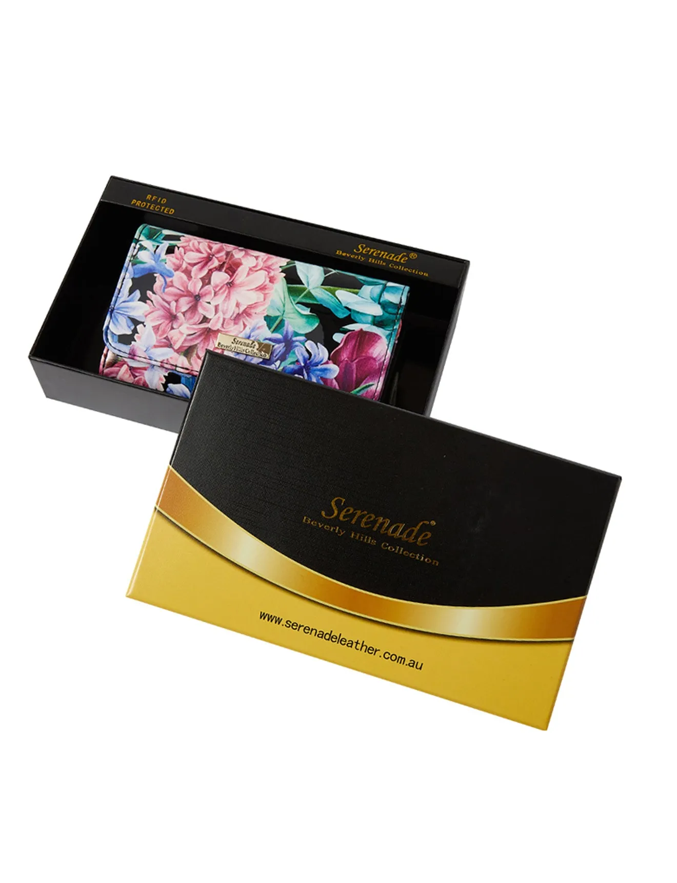 HYACINTH MEDIUM PATENT LEATHER WALLET WITH RFID- WSN3502-SALE