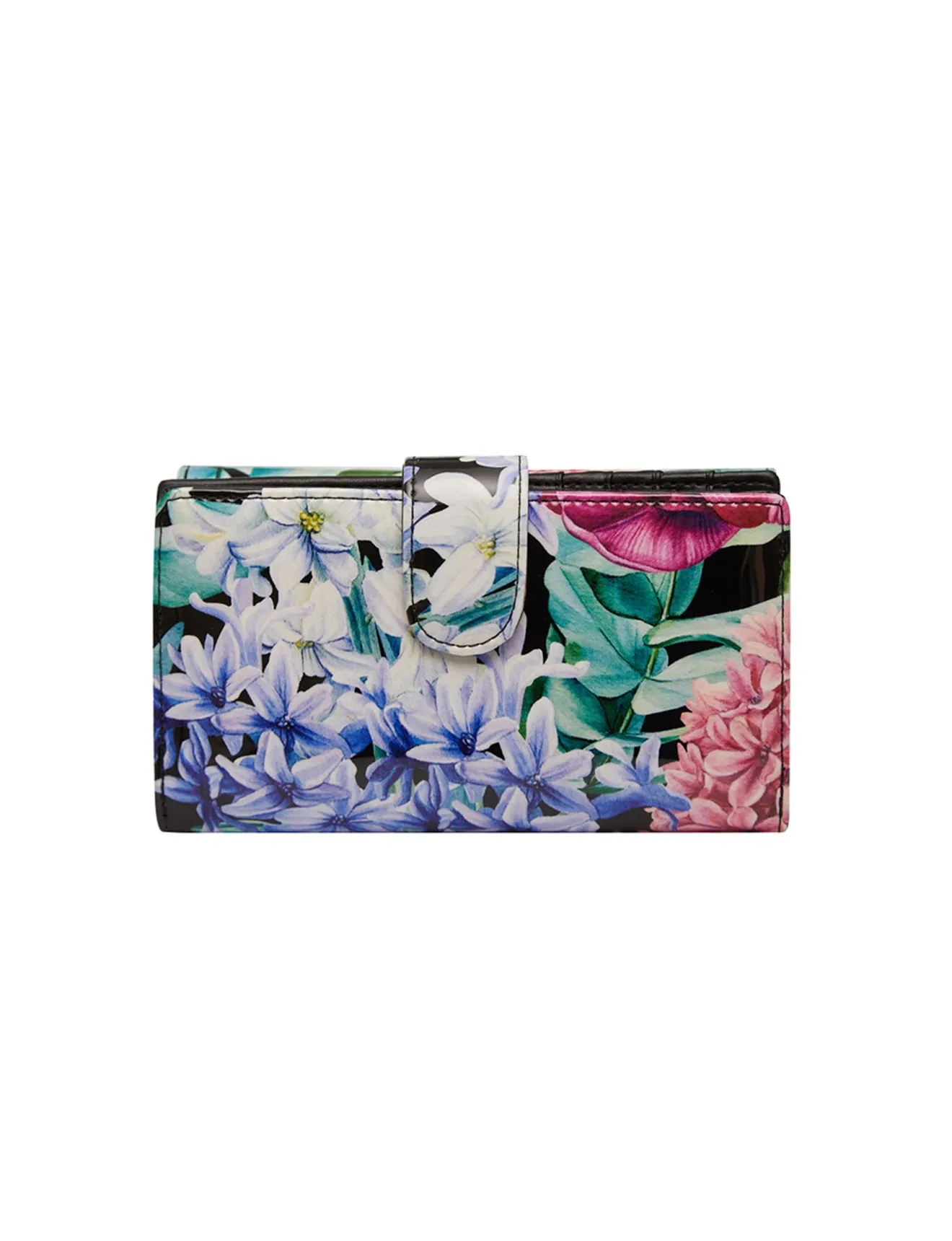 HYACINTH MEDIUM PATENT LEATHER WALLET WITH RFID- WSN3502-SALE