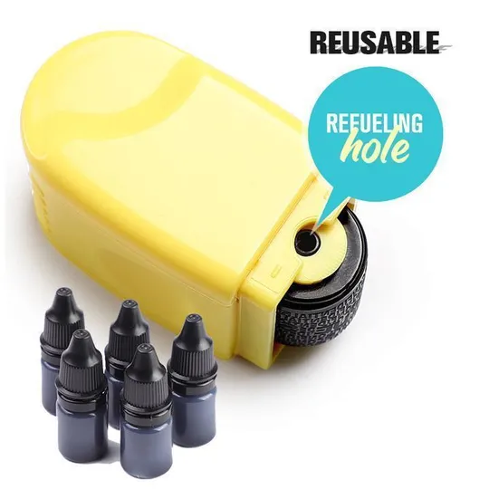 Identity Theft Protection Roller Stamp