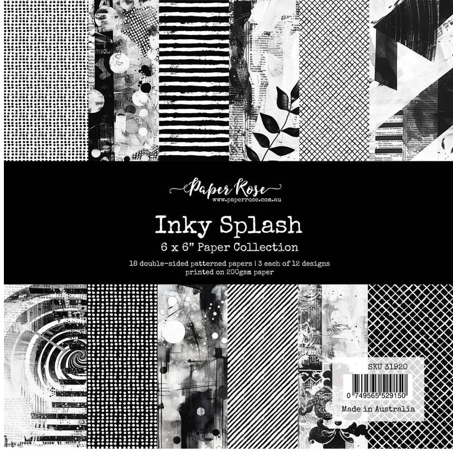 Inky Splash 6x6” Paper Pack