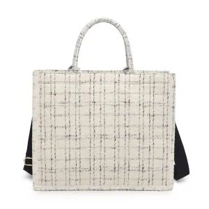 Iona Tote White Black