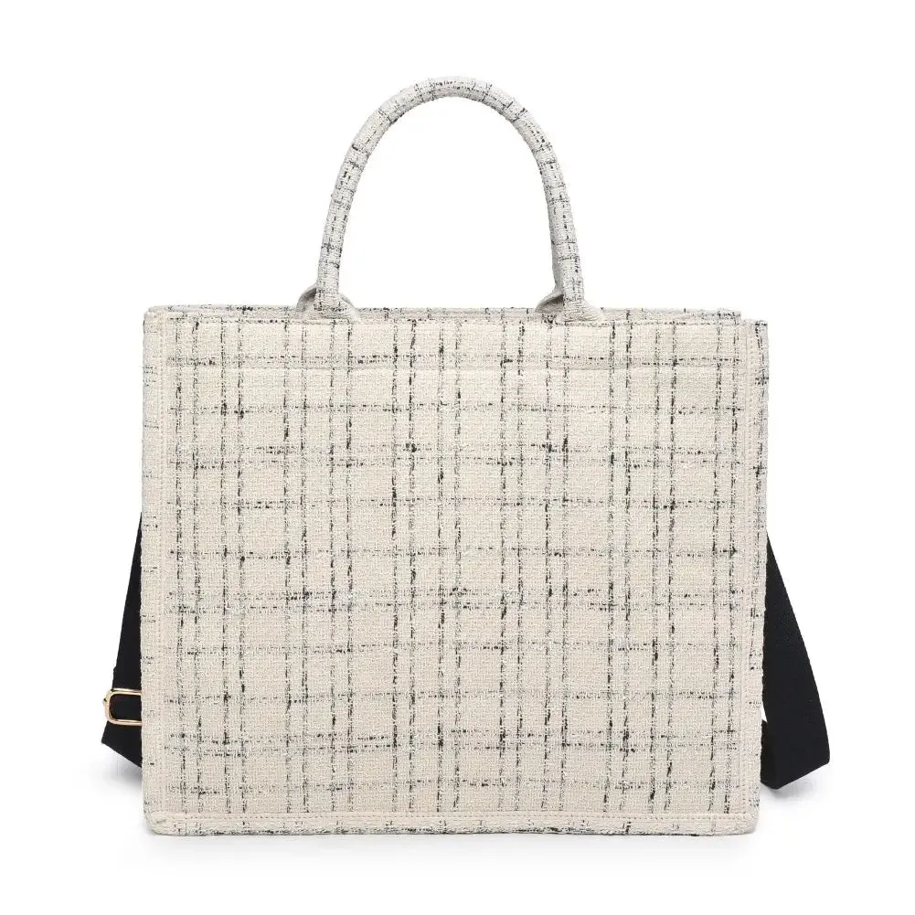 Iona Tote White Black