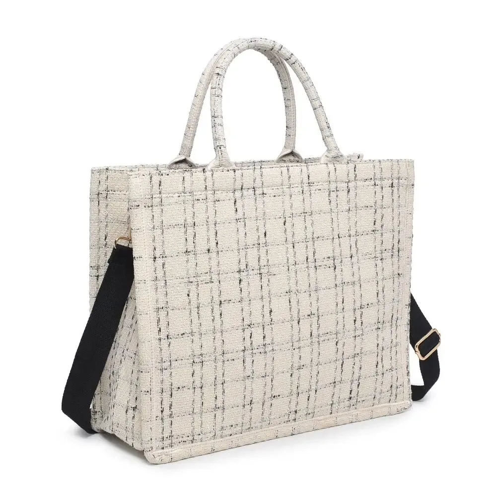 Iona Tote White Black