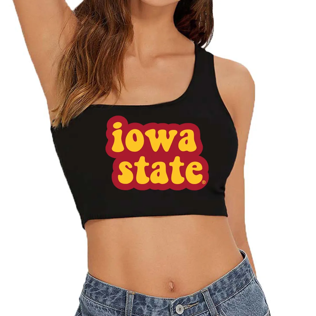 Iowa State One Shoulder Top