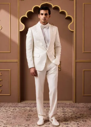 Ivory tuxedo jacket and pant