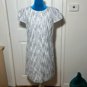 J Peterman Textured Short Sleeve Midi Dress 6
