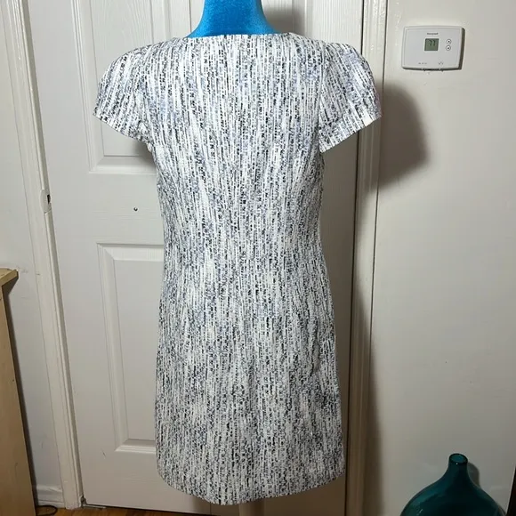 J Peterman Textured Short Sleeve Midi Dress 6