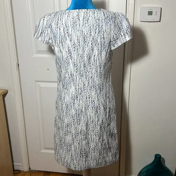 J Peterman Textured Short Sleeve Midi Dress 6