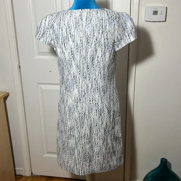 J Peterman Textured Short Sleeve Midi Dress 6