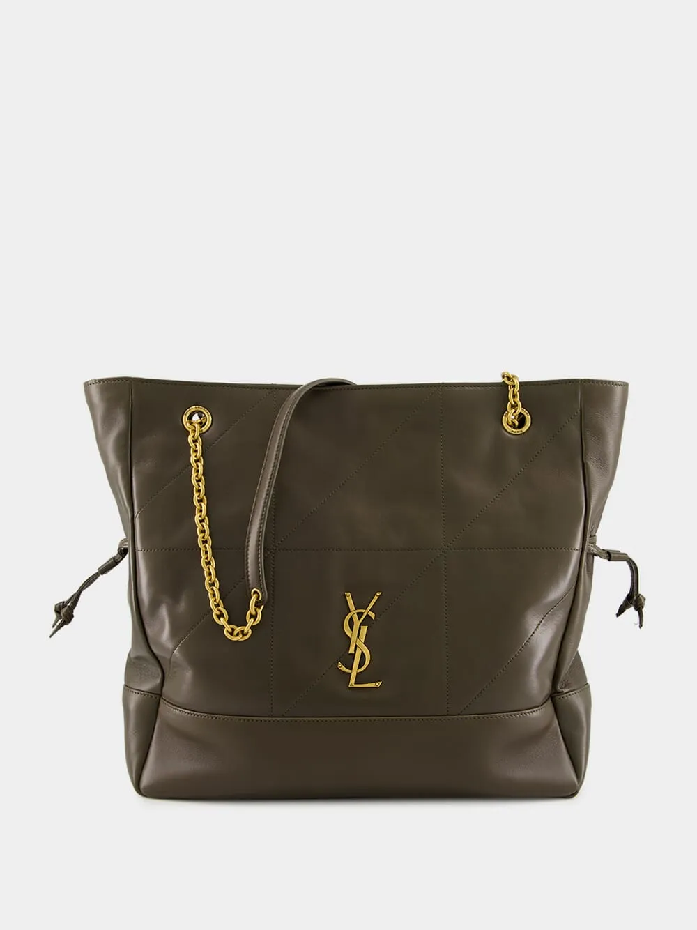 Jamie Shopping Bag in Light Musk Lambskin