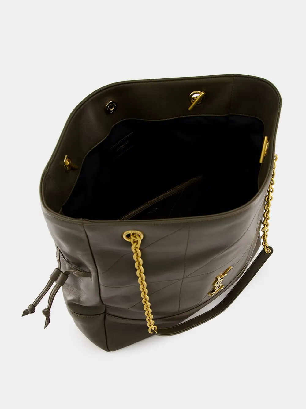 Jamie Shopping Bag in Light Musk Lambskin
