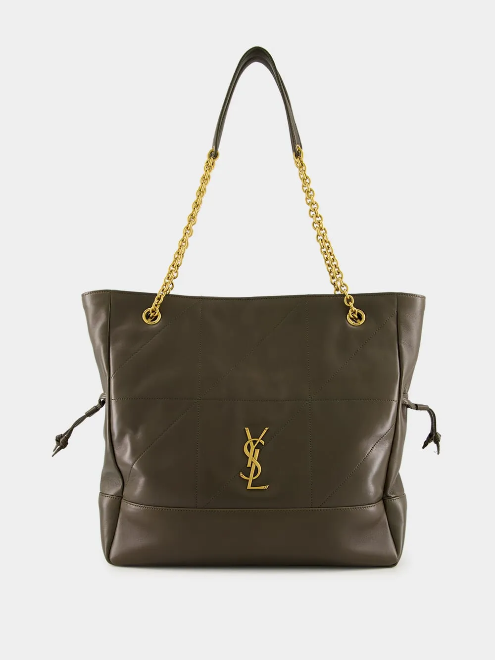 Jamie Shopping Bag in Light Musk Lambskin