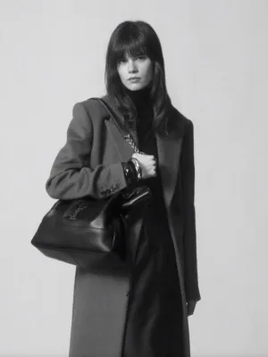Jamie Shopping Bag in Light Musk Lambskin