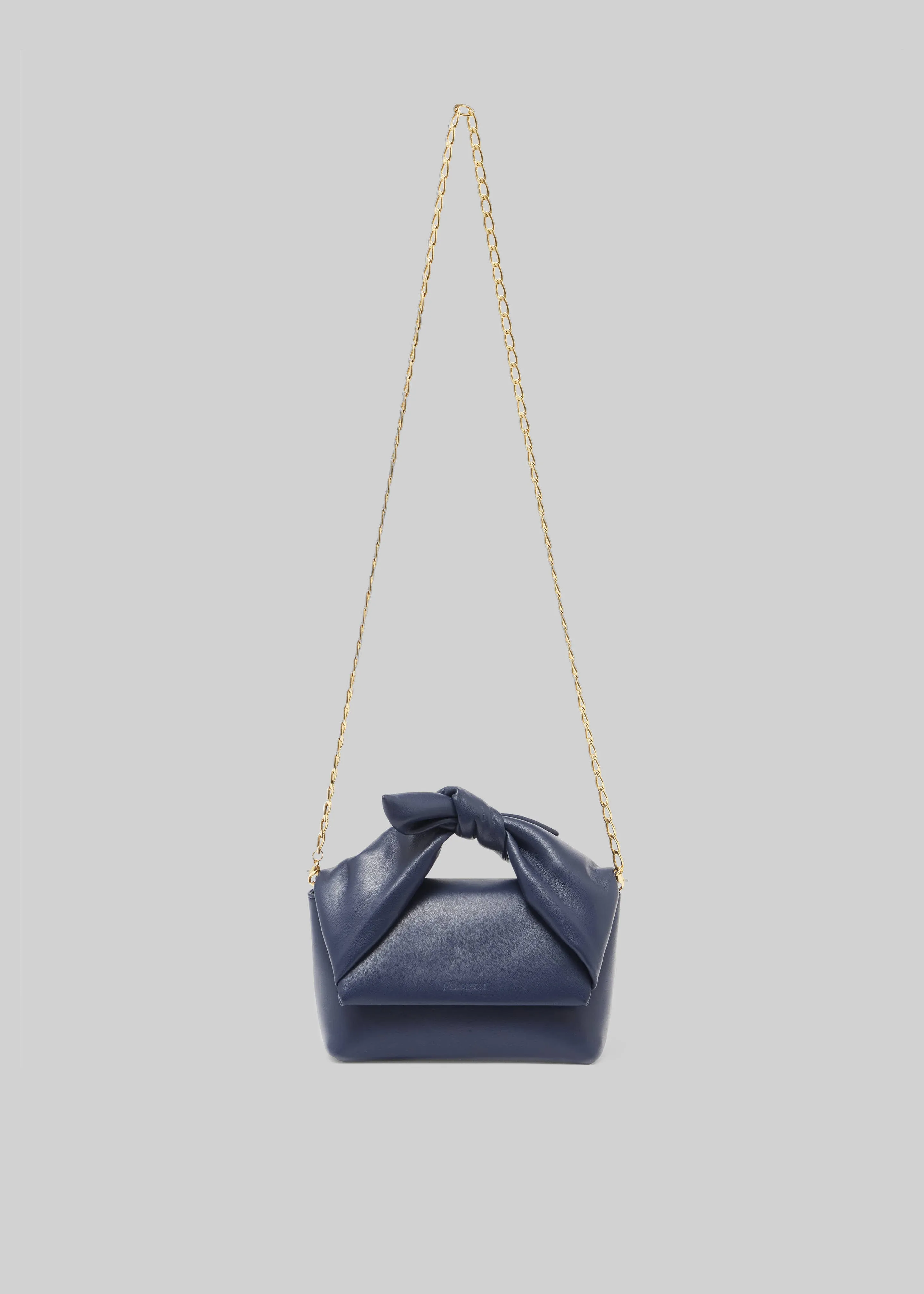 JW Anderson Bow Midi Twister Bag - Navy