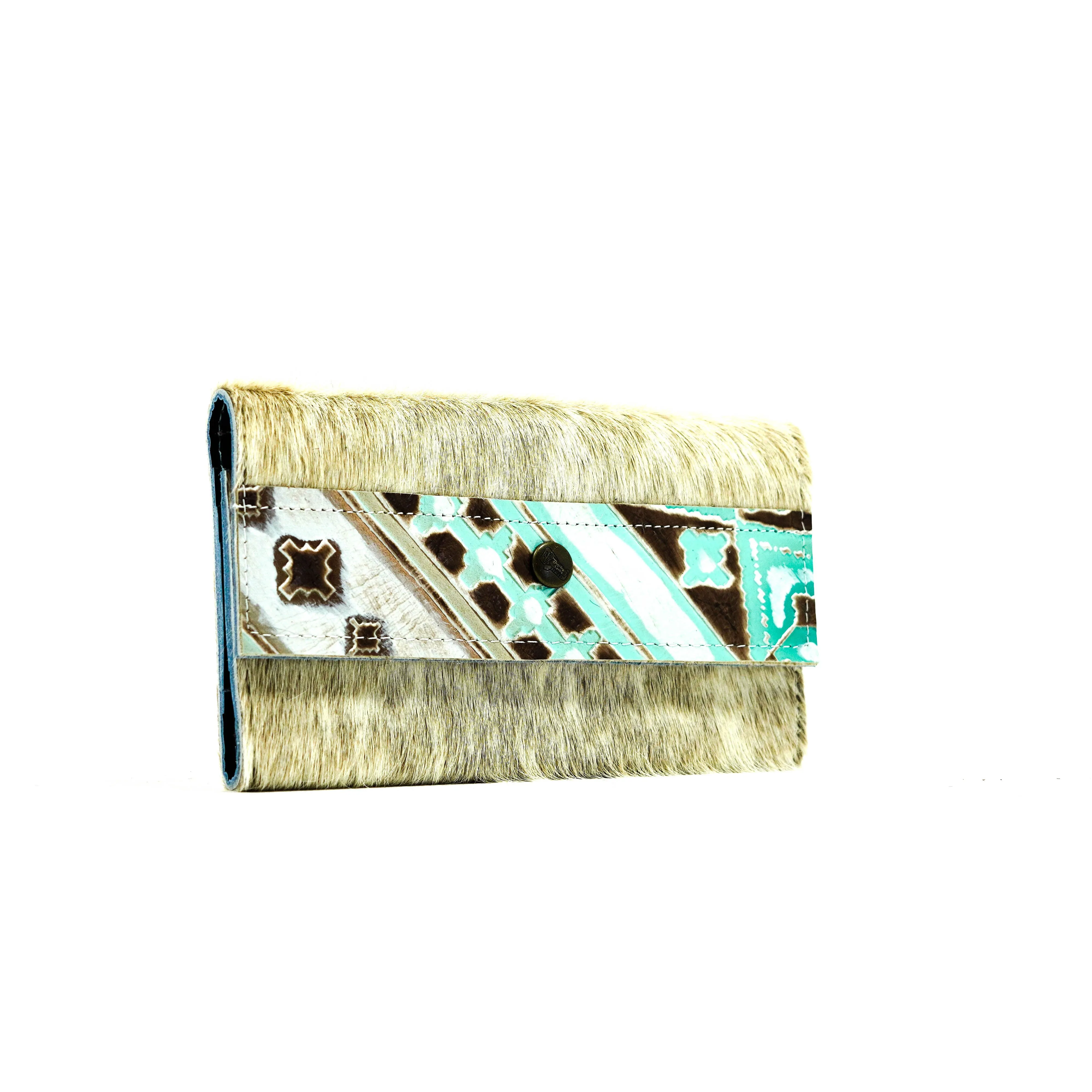 Kacey Wallet - Light Brindle w/ Bora Bora Navajo