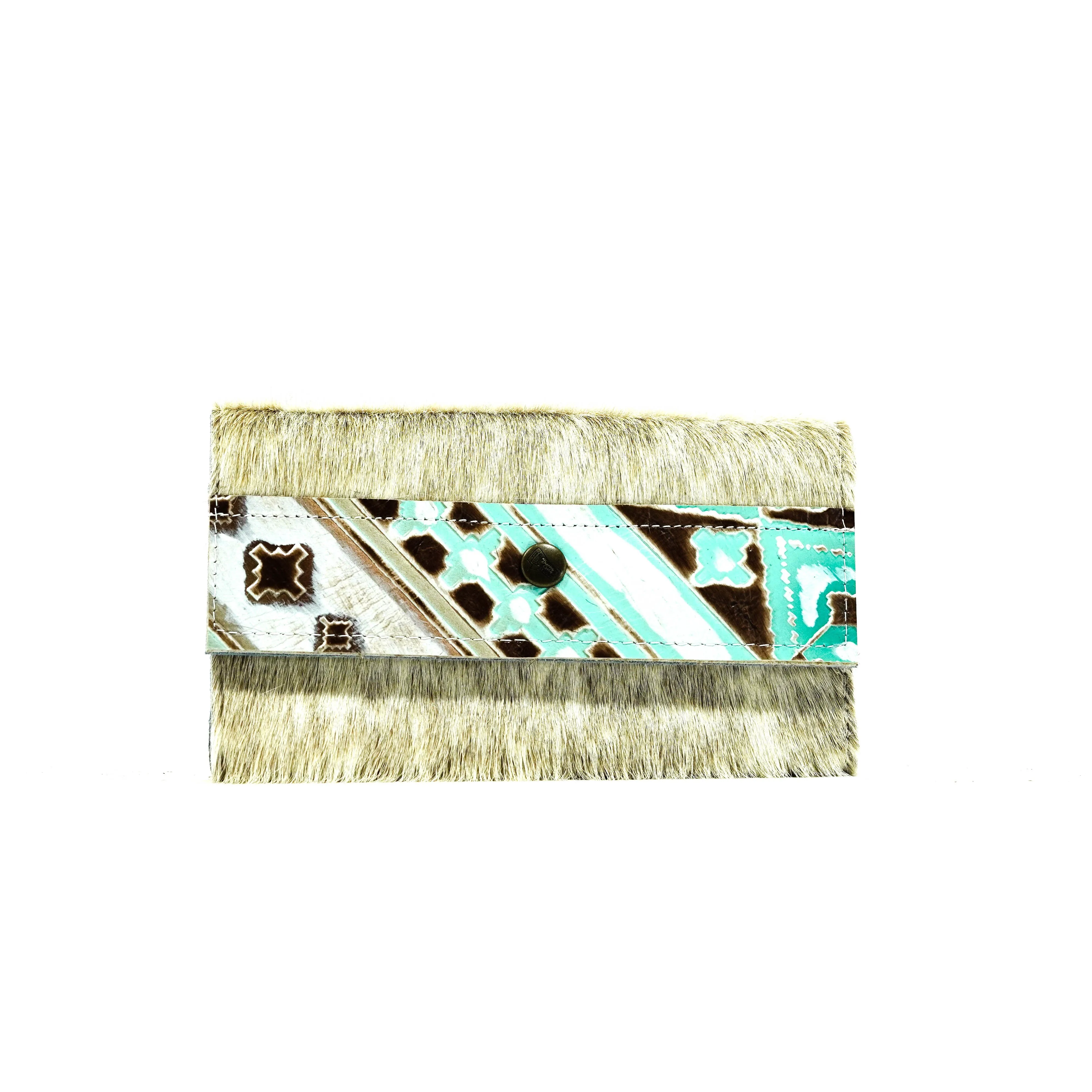 Kacey Wallet - Light Brindle w/ Bora Bora Navajo