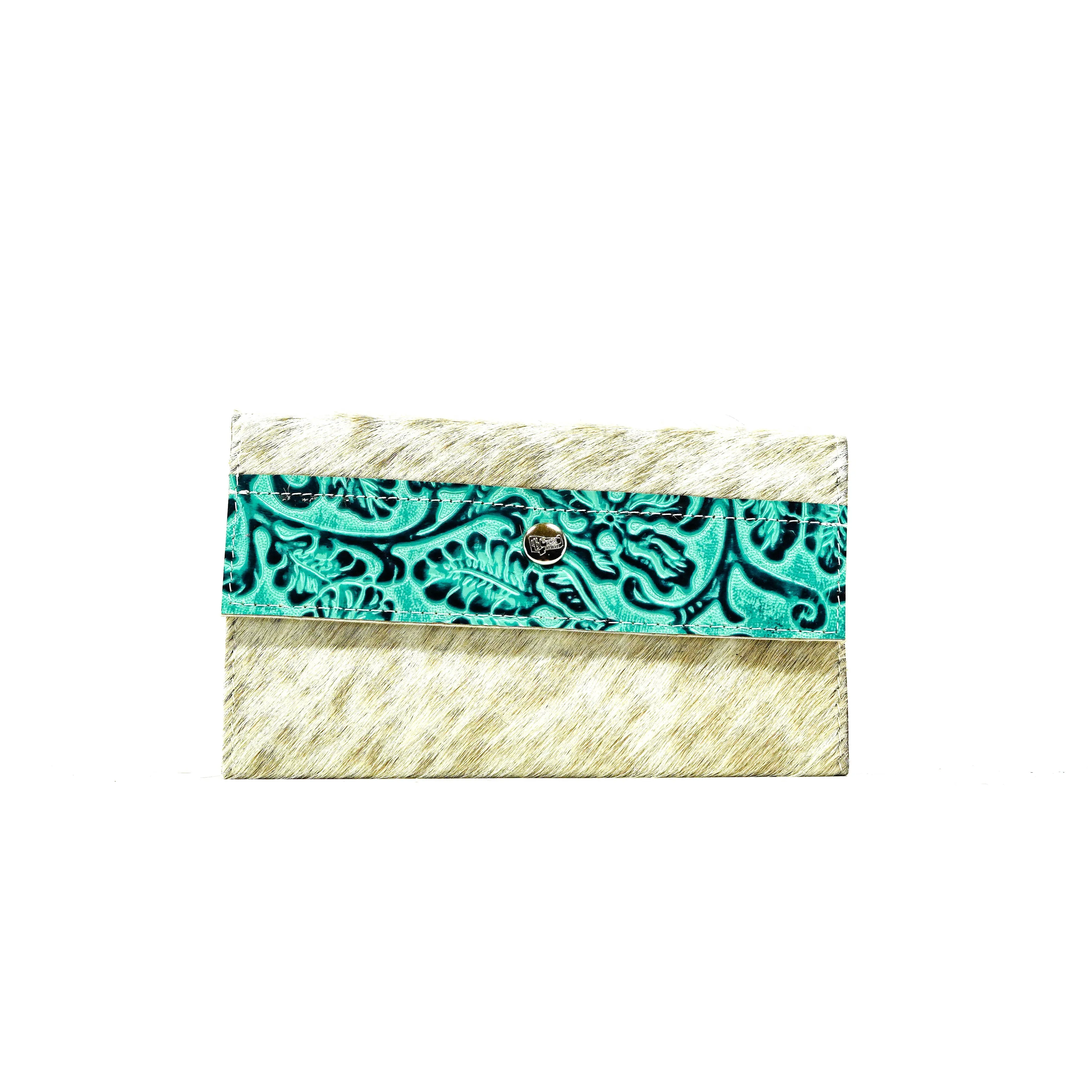 Kacey Wallet - Light Brindle w/ Sea Glass Tool