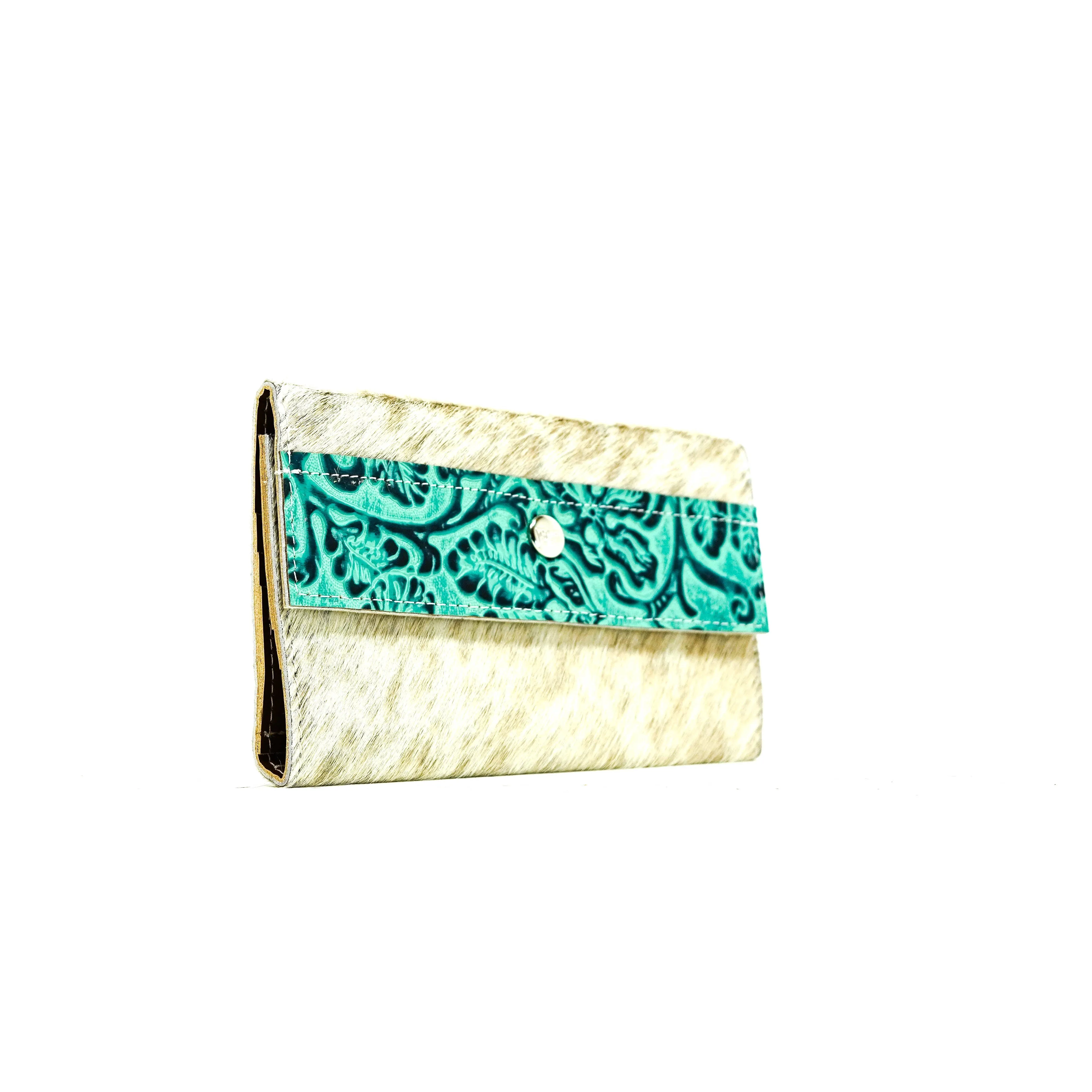 Kacey Wallet - Light Brindle w/ Sea Glass Tool