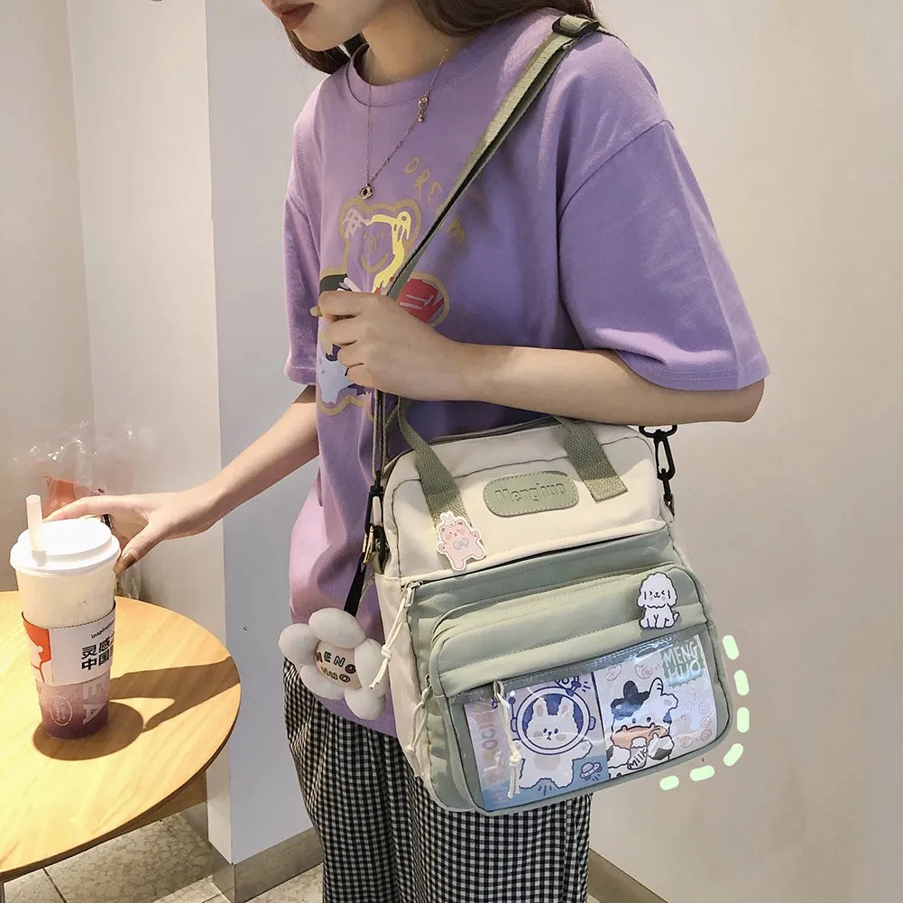 Kawaii Chic Nylon Backpack 🎒✨ | Playful School Bag for Stylish Students! 🌈💖