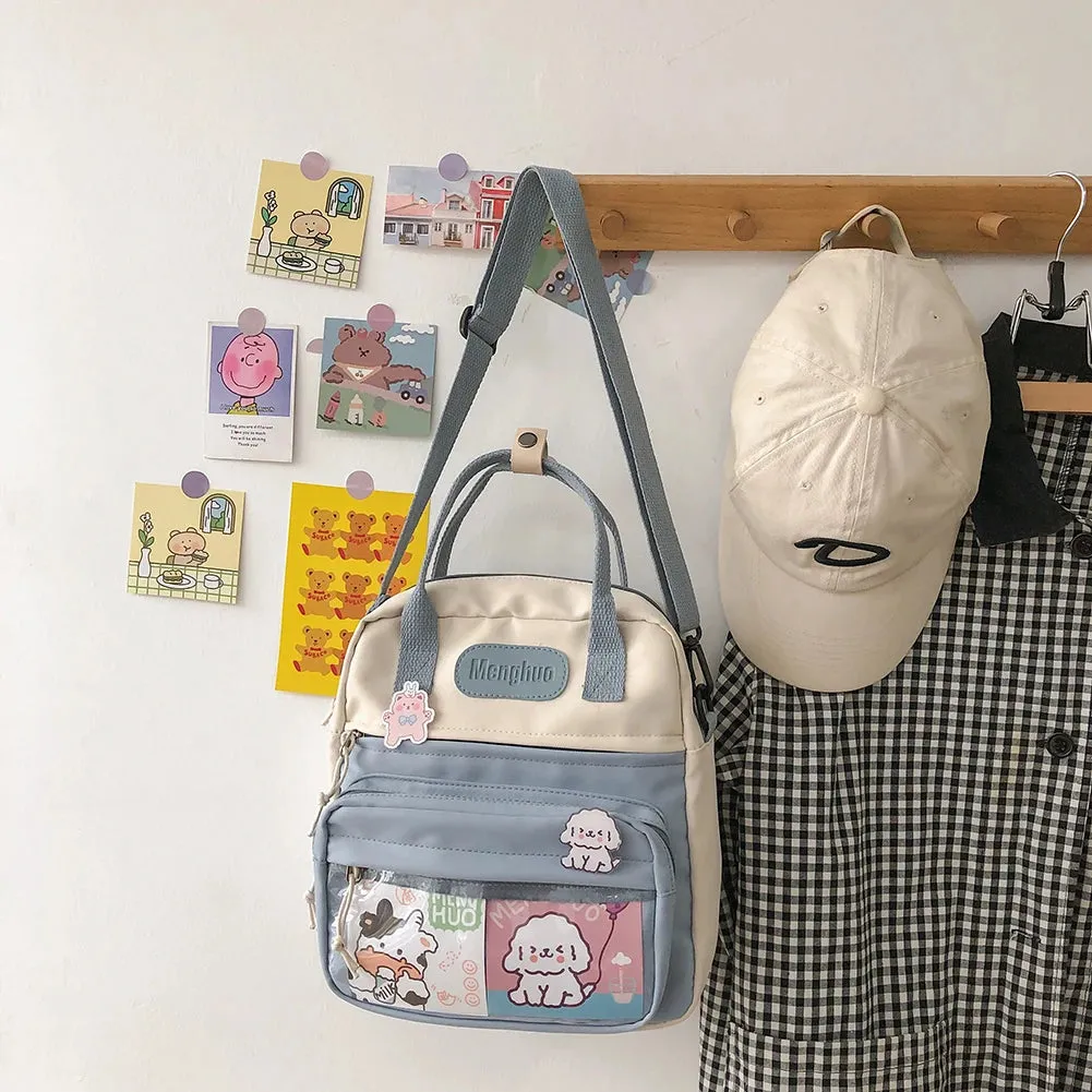 Kawaii Chic Nylon Backpack 🎒✨ | Playful School Bag for Stylish Students! 🌈💖