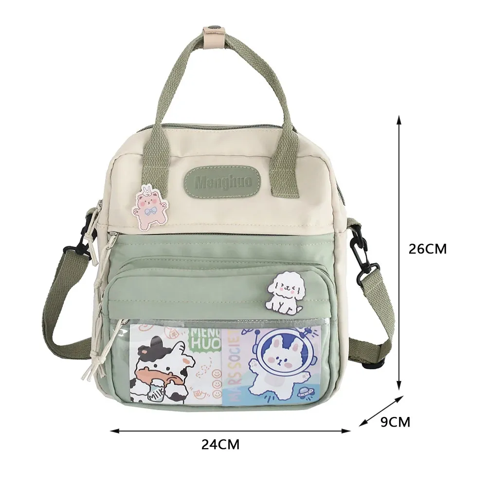 Kawaii Chic Nylon Backpack 🎒✨ | Playful School Bag for Stylish Students! 🌈💖
