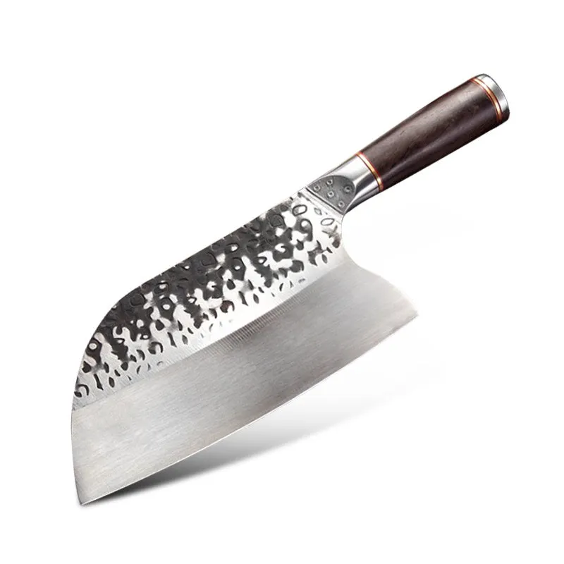 Kitchen Knives Meat Slicing Chop Cleaver Knife Forged Chef Knife with Wooden Handle Cooking Tool