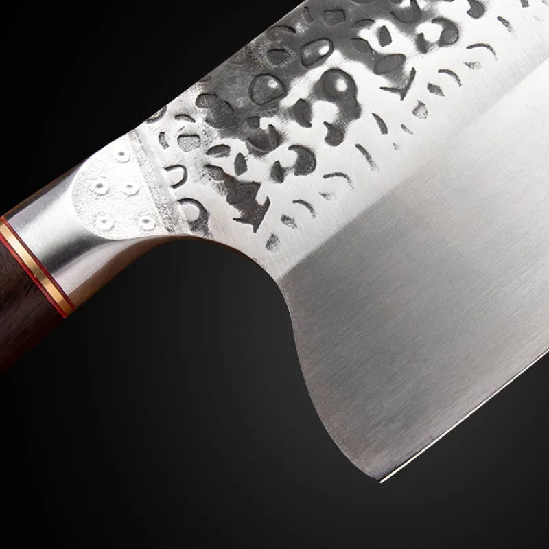 Kitchen Knives Meat Slicing Chop Cleaver Knife Forged Chef Knife with Wooden Handle Cooking Tool
