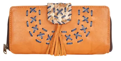 L69985 Handcrafted Boho Cowhide Wallet – Ottawa Boho