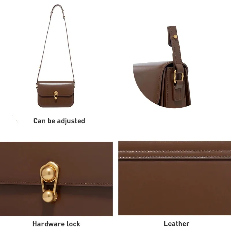 LA FESTIN Luxury Brand 2024  Designer Handbag Split Leather
