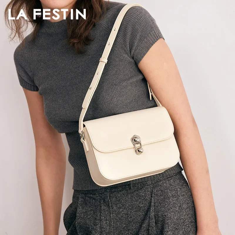 LA FESTIN Luxury Brand 2024  Designer Handbag Split Leather