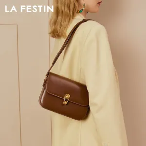 LA FESTIN Luxury Brand 2024  Designer Handbag Split Leather