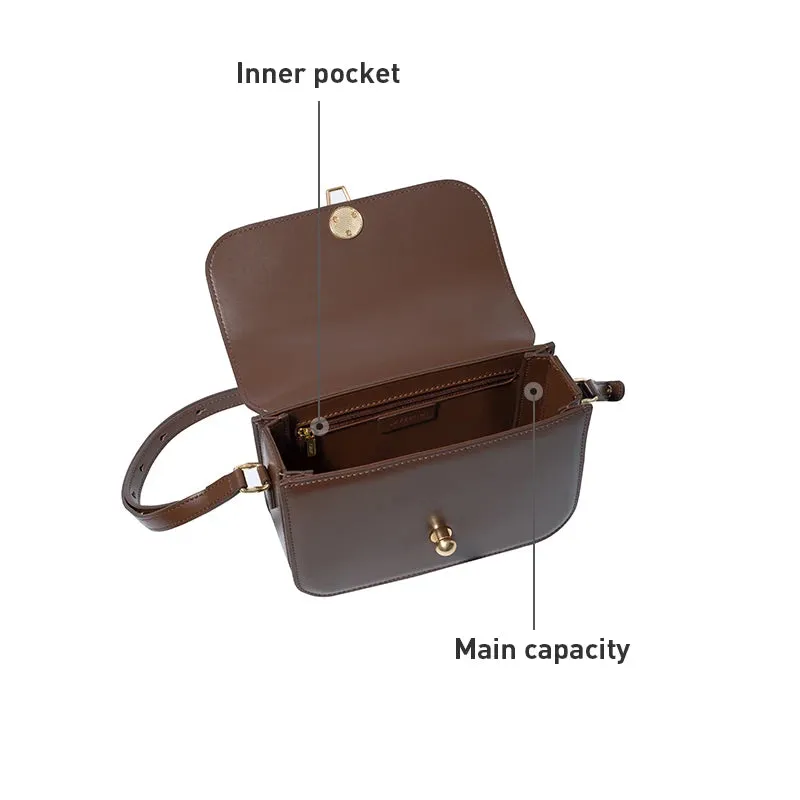 LA FESTIN Luxury Brand 2024  Designer Handbag Split Leather