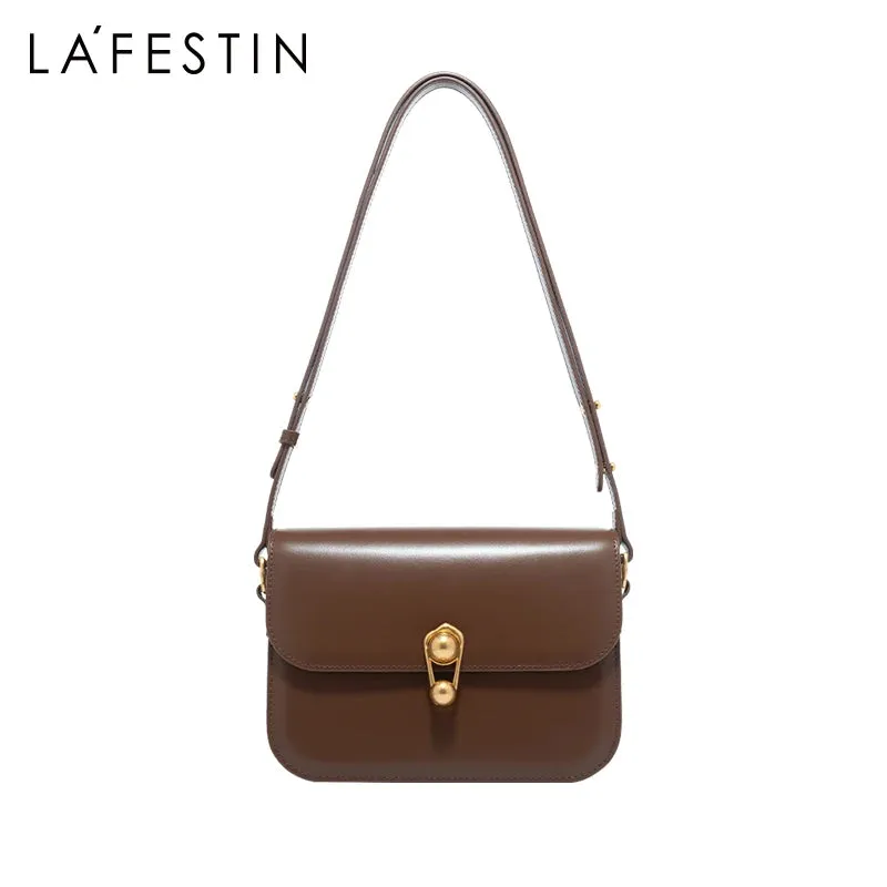 LA FESTIN Luxury Brand 2024  Designer Handbag Split Leather