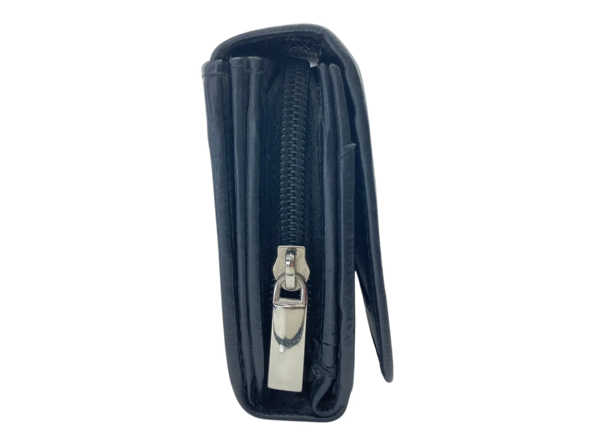 Ladies Clutch, Full Grain  multipurpose Leather wallet  # 1252B[LOGO]