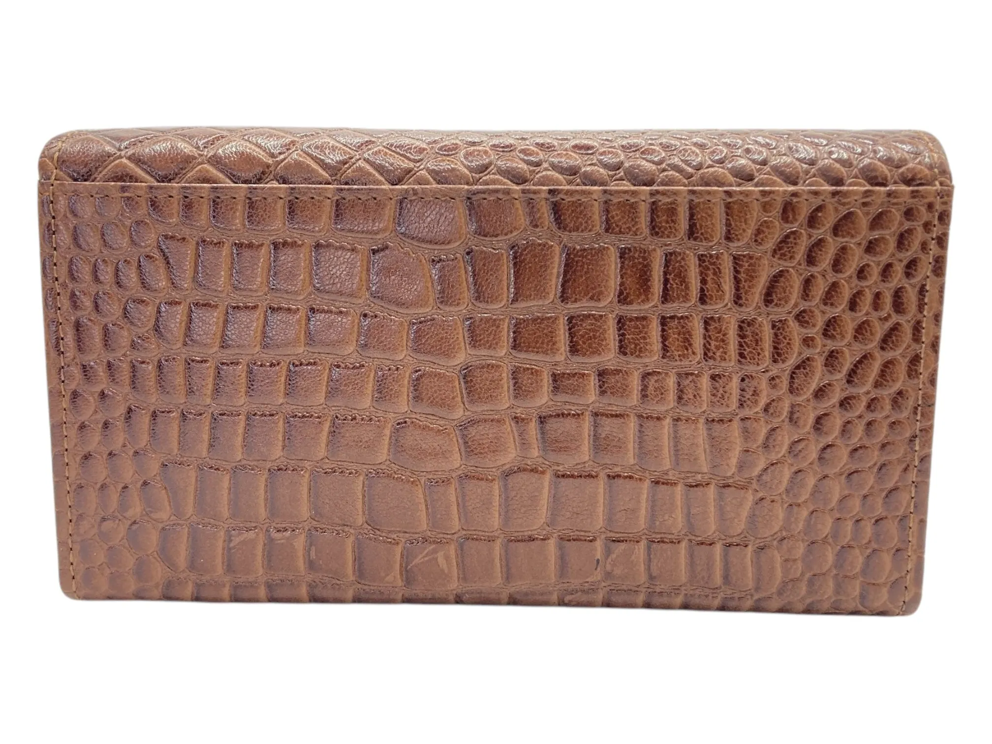 Ladies Clutch, Full Grain  multipurpose Leather wallet  # 1252B[LOGO]