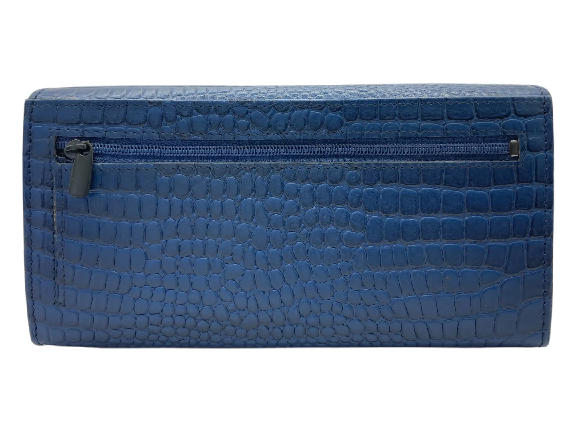 Ladies Clutch, Full Grain  multipurpose Leather wallet  # 1252B[LOGO]