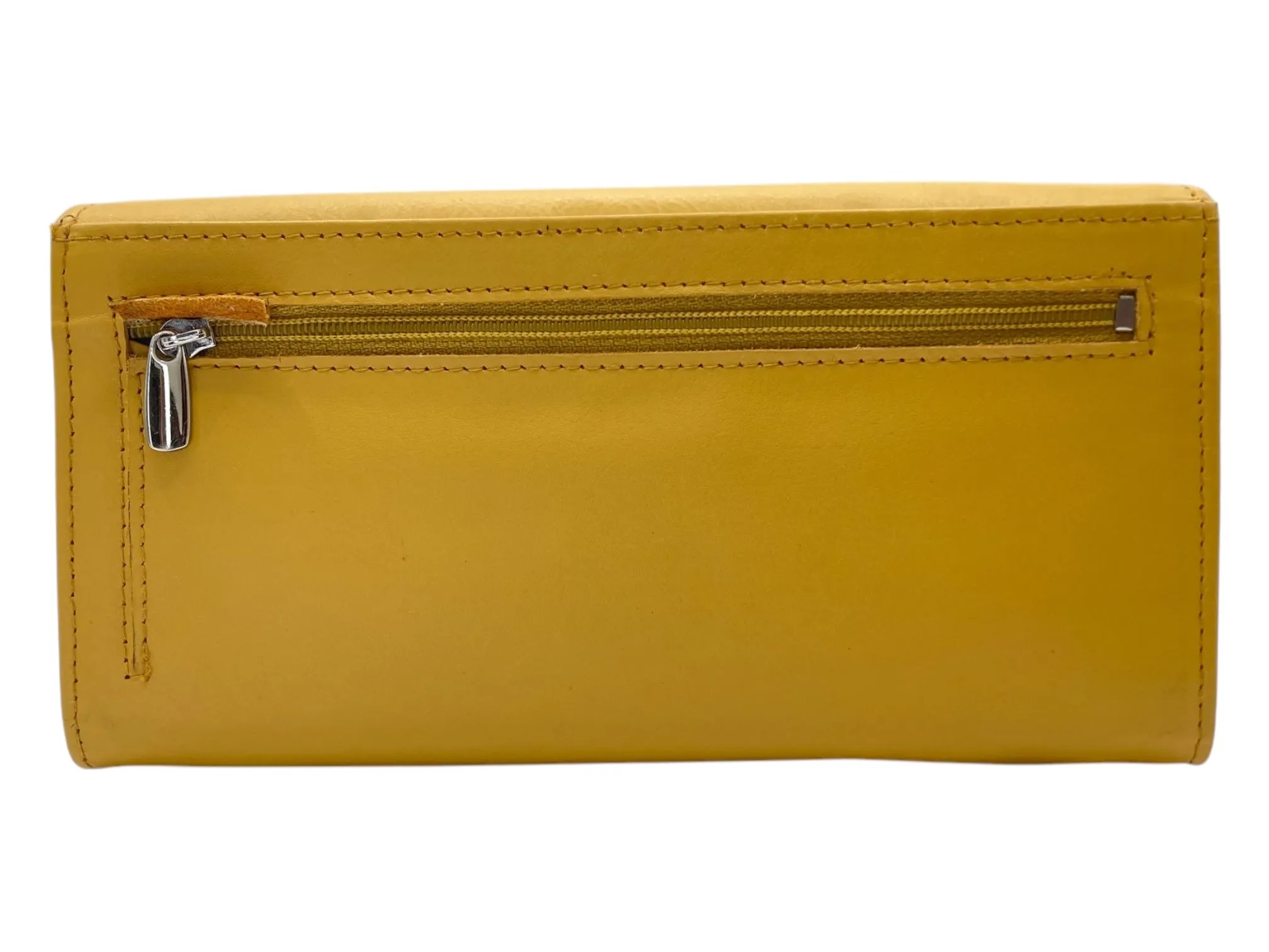 Ladies Clutch, Full Grain  multipurpose Leather wallet  # 1252B[LOGO]
