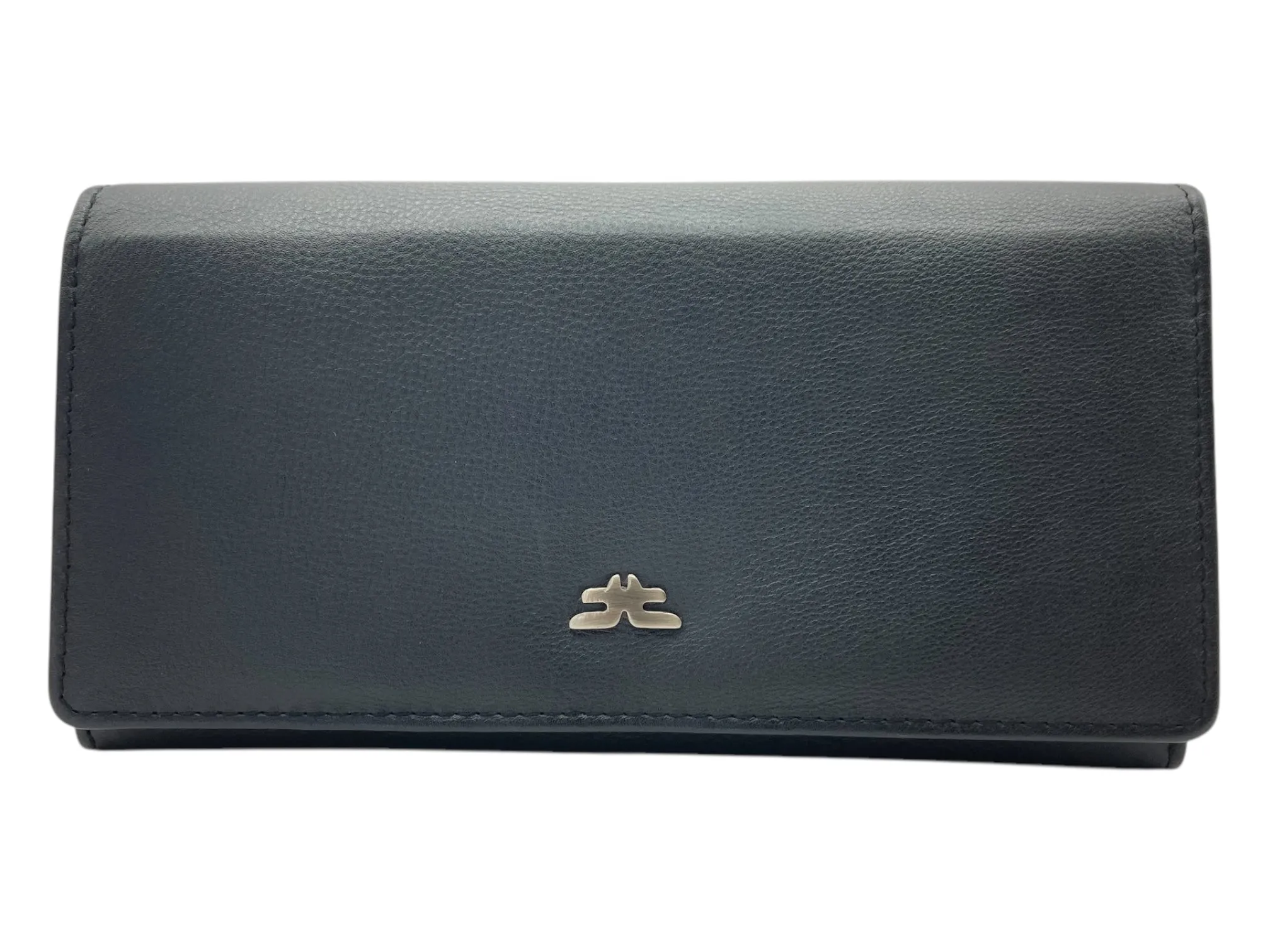 Ladies Clutch, Full Grain  multipurpose Leather wallet  # 1252B[LOGO]