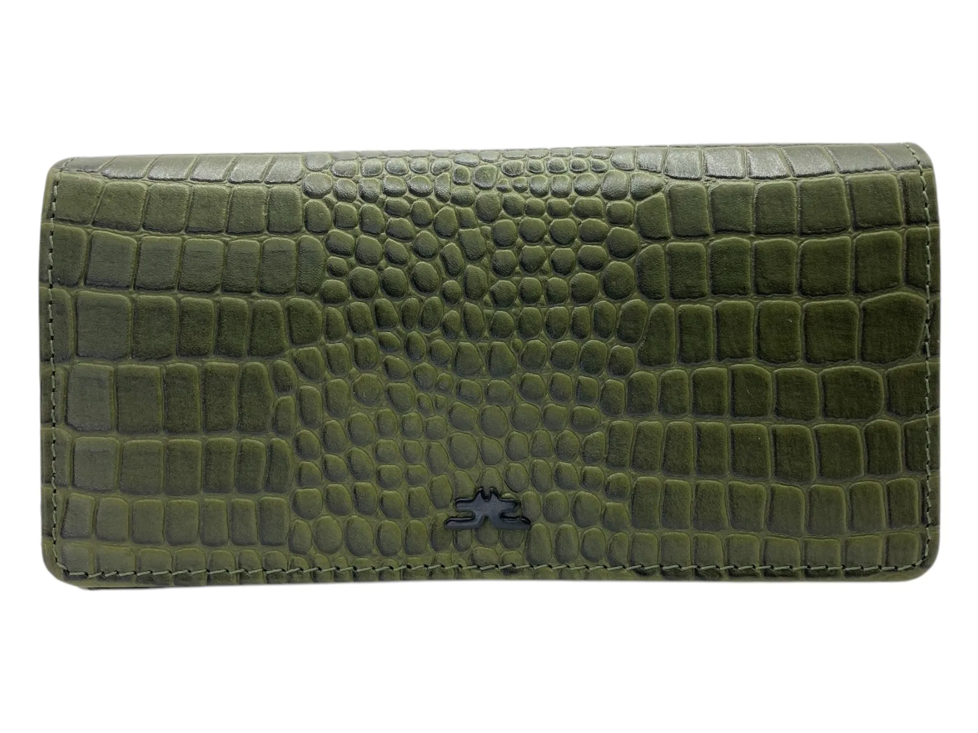 Ladies Clutch, Full Grain  multipurpose Leather wallet  # 1252B[LOGO]