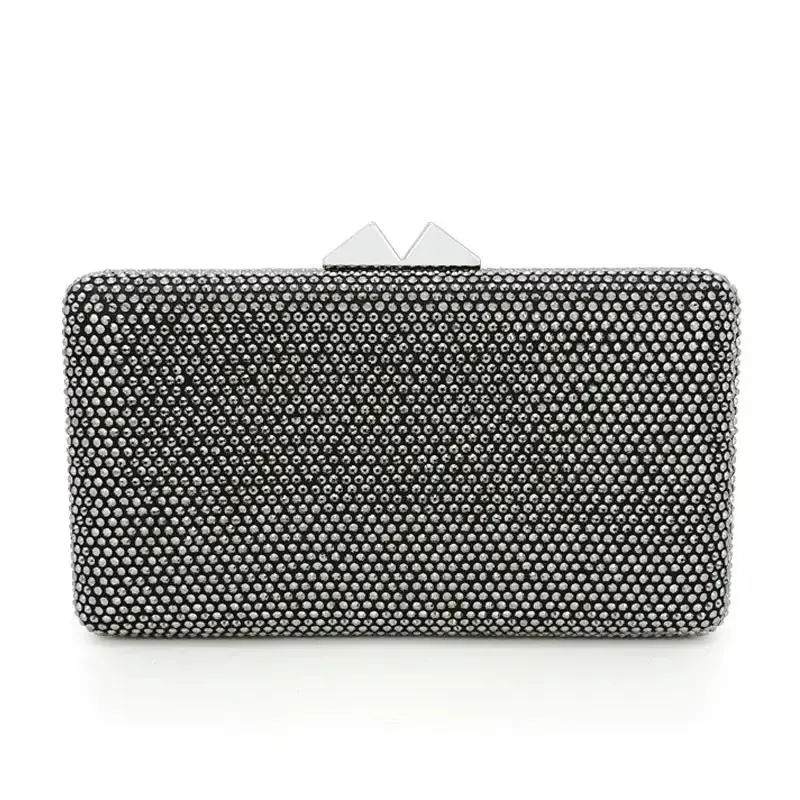 Large Boxed Crystal Evening Bags wedding handbags Party Rhinestones Purses and Handbags