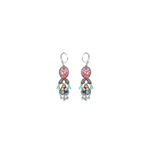 Large Carnival Earrings with Lever Backs