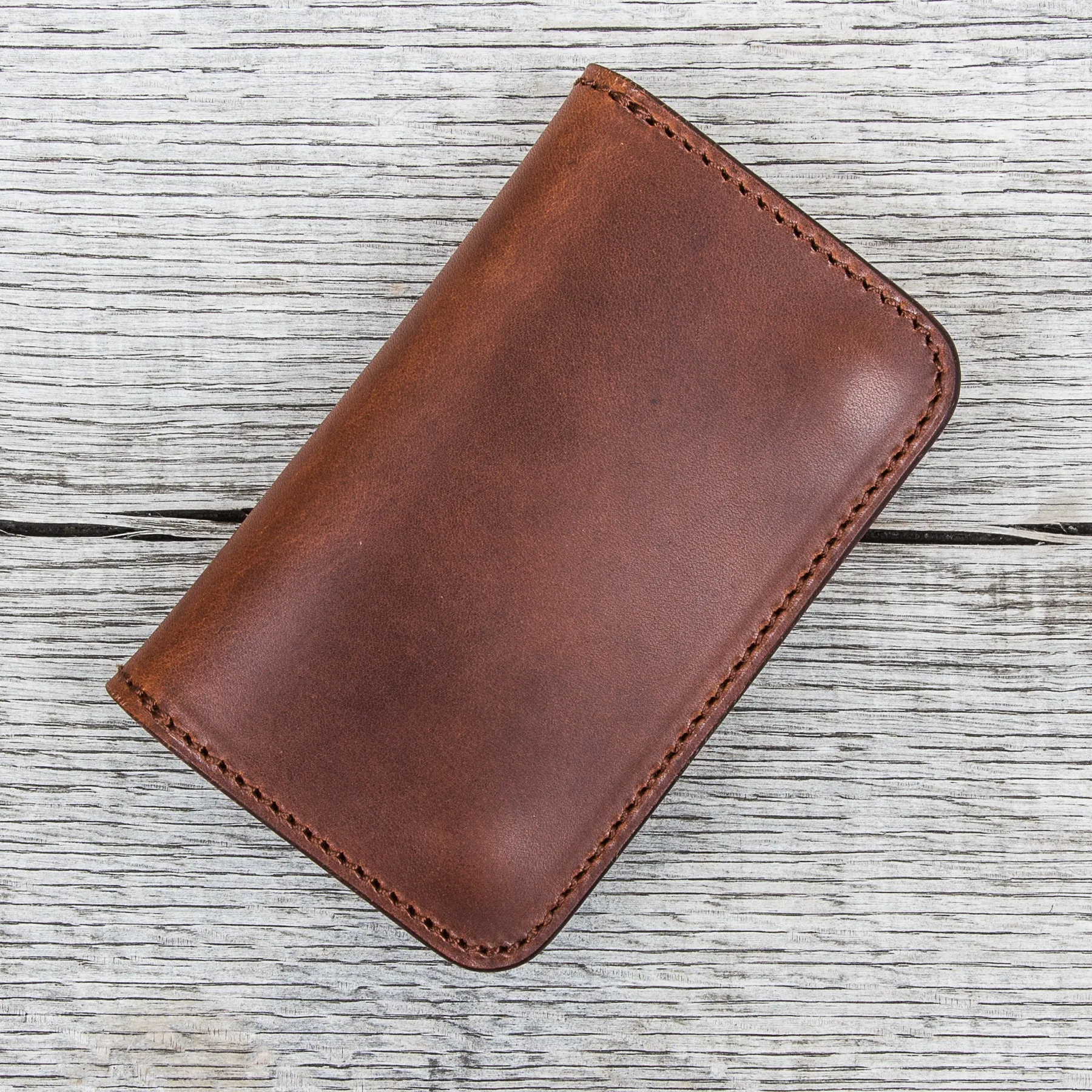 Larry Smith Truckers Wallet Light Brown Steer Hide LT-0001
