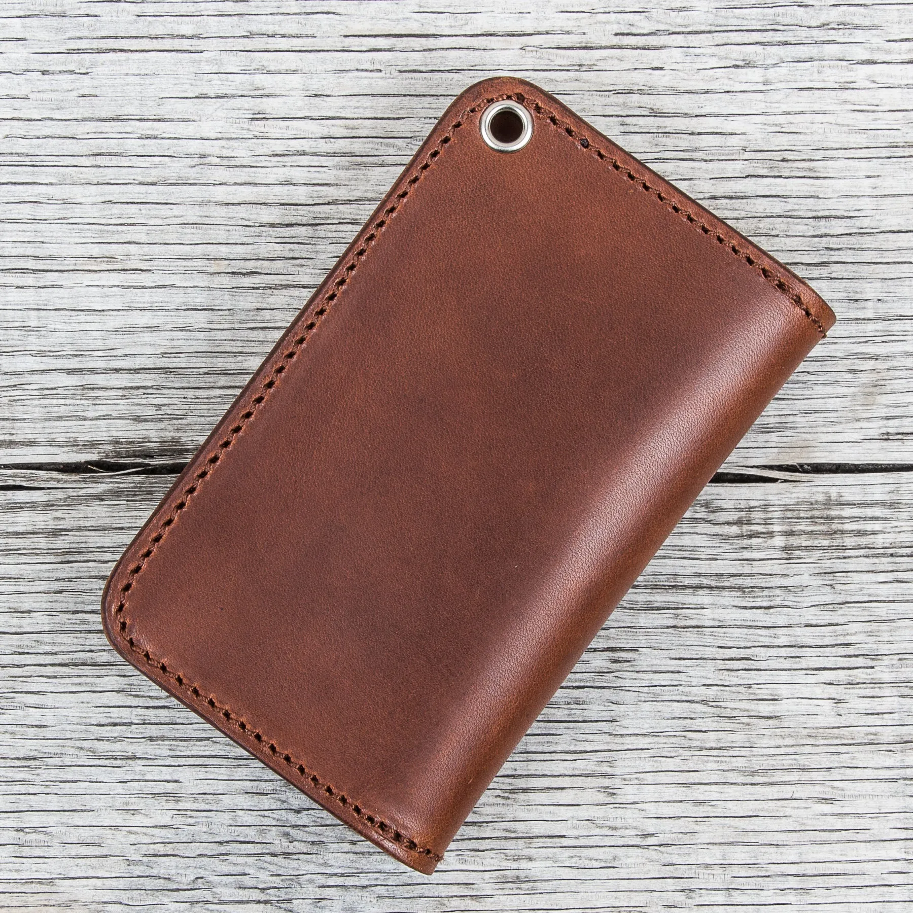 Larry Smith Truckers Wallet Light Brown Steer Hide LT-0001