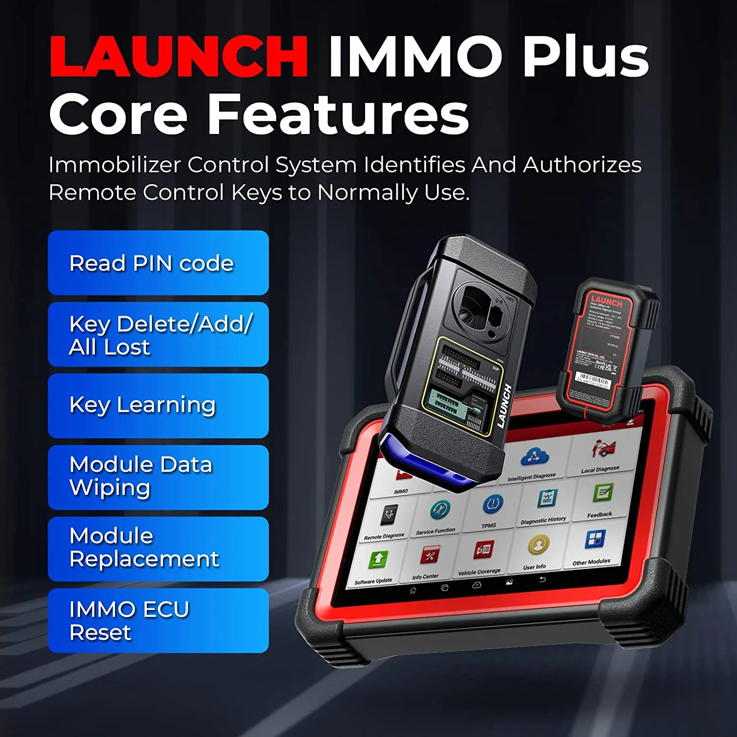LAUNCH X431 IMMO Plus With X-PROG 3 Key Fob Programming Diagnostic Tool 39  Service Functions
