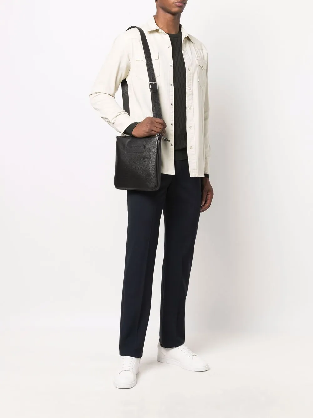 Leather crossbody bag