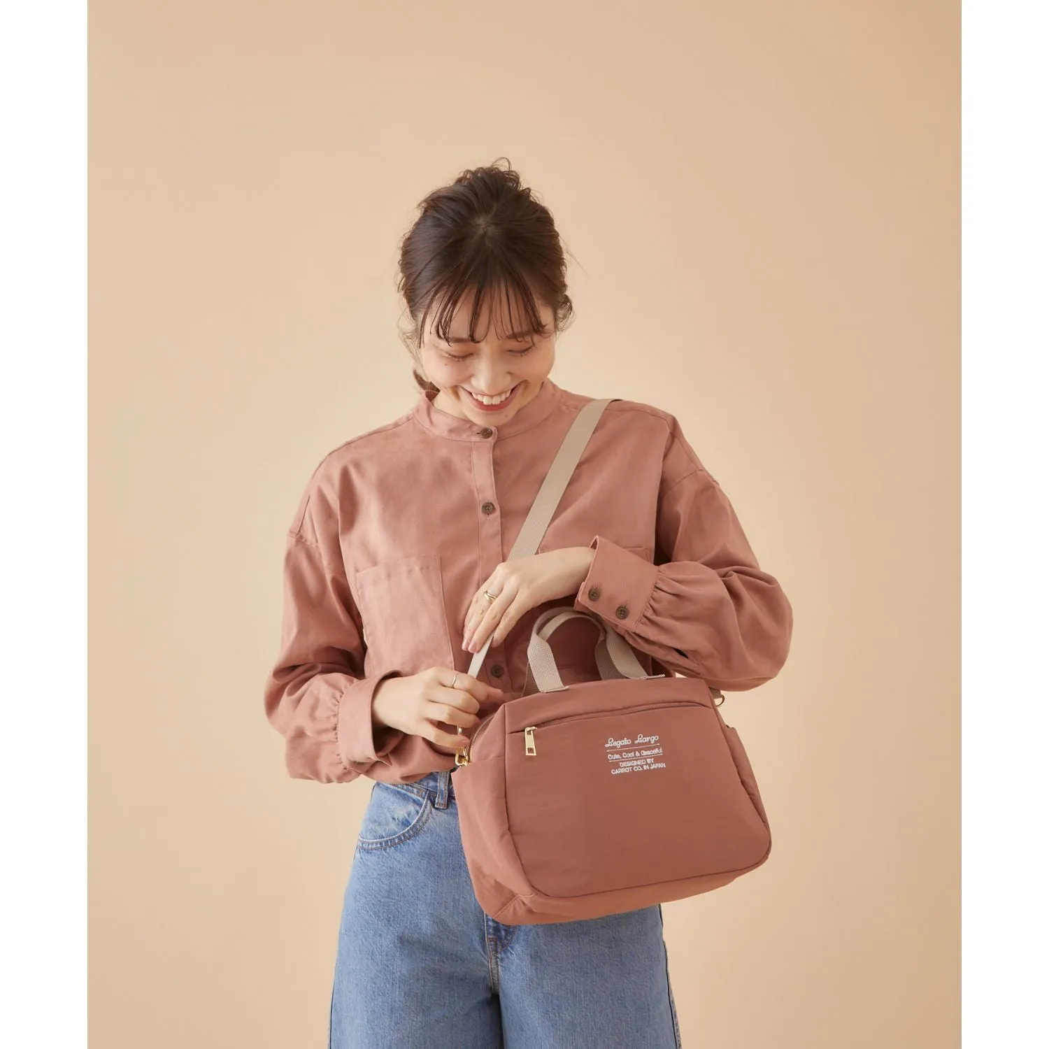 Legato Largo Washable Nylon 2Way Mini Tote Bag